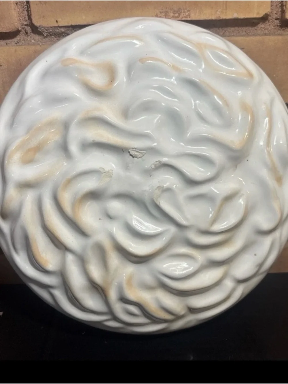 LEMON MERINGUE CERAMIC PIE PAN MADE BY UNIVERSAL TRUMP CORP